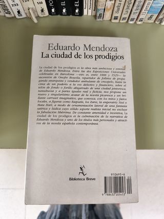 La ciudad de los prodigios. Novela.