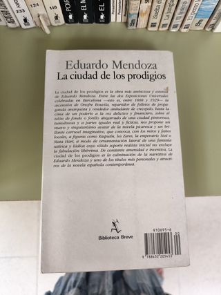 La ciudad de los prodigios. Novela.