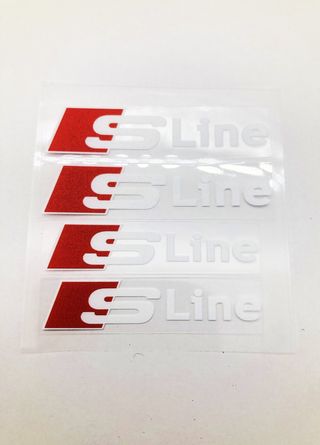 VINILO PINZAS DE FRENO AUDI SLINE BLANCO 1881.1