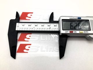 VINILO PINZAS DE FRENO AUDI SLINE BLANCO 1881.1