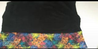 Camiseta Fila juvenil negra y multicolor