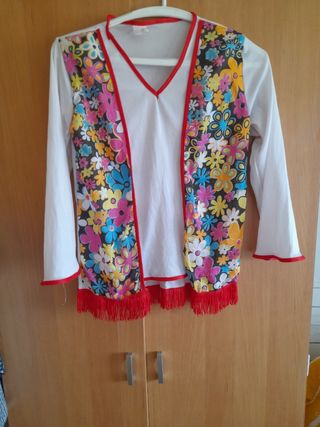 Disfraz hippie Disney talla S