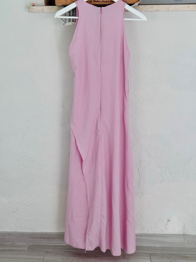 Abito lungo rosa cipria - Taglia S