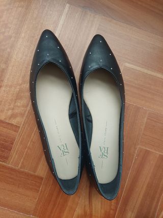 Bailarinas negras Sfera - con tachuelas