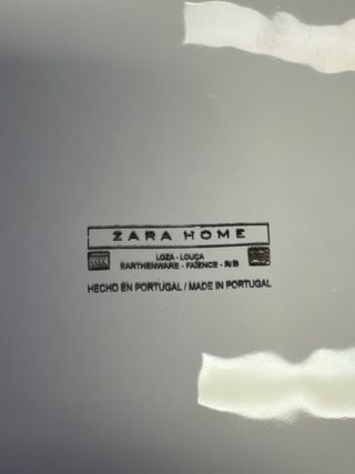 Plato Zara Home blanco
