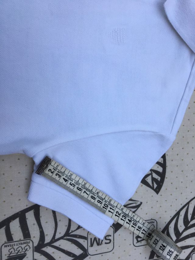 Polo blanco manga corta 10 años