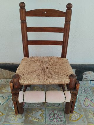Silla de pesca de madera