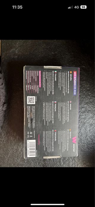 Micrófono Woxter Mic Studio 65 RGB