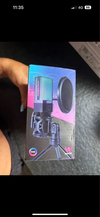 Micrófono Woxter Mic Studio 65 RGB