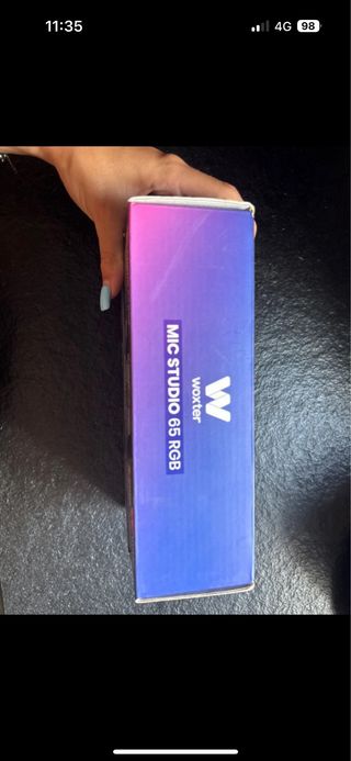 Micrófono Woxter Mic Studio 65 RGB