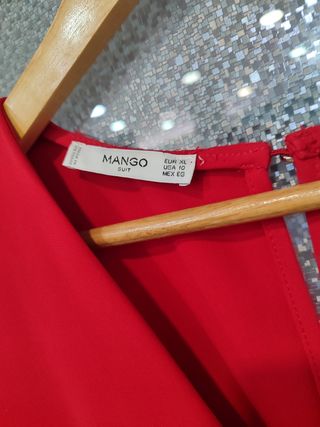Vestido rojo Mango XL