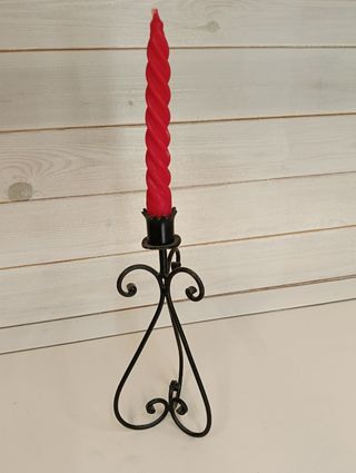 Candelabro ferro battuto nero