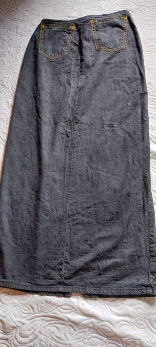 Falda vaquera larga - Talla 40