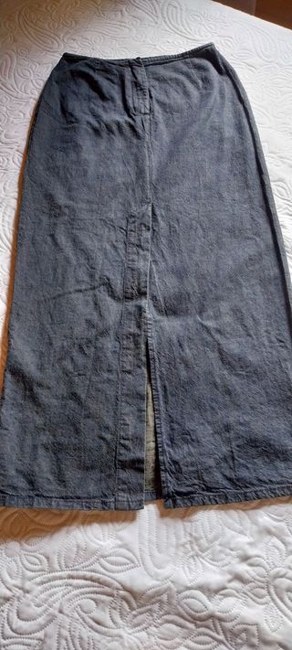 Falda vaquera larga - Talla 40