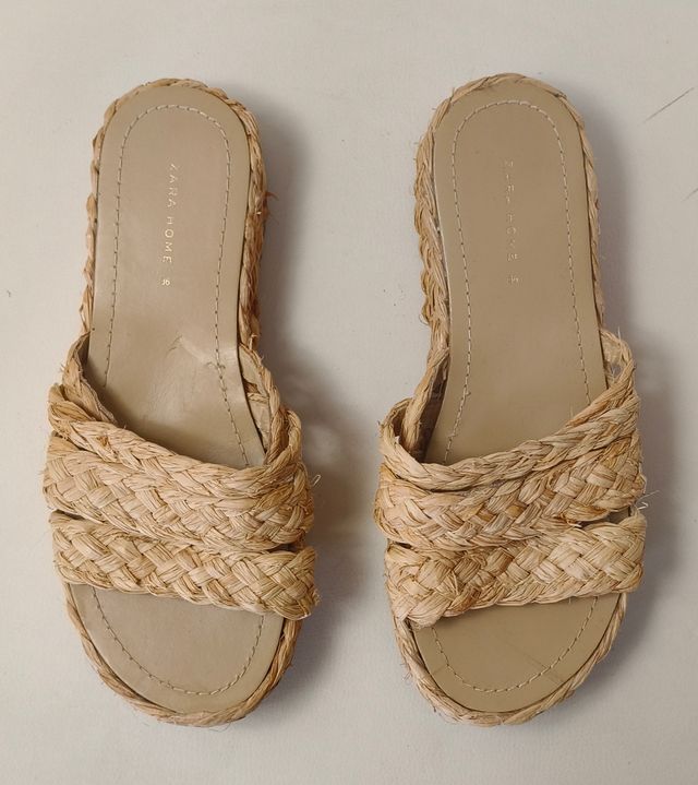 Sandalias de cuña Zara, mujer, t. 36