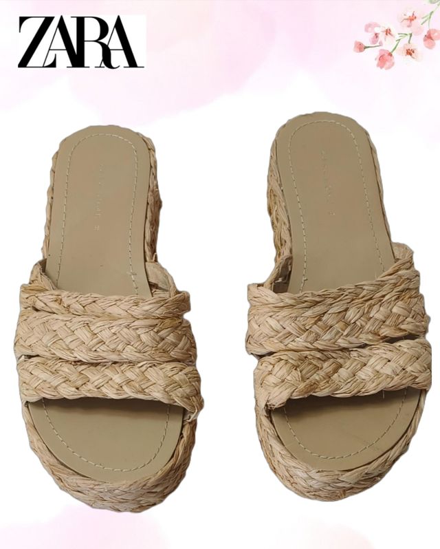 Sandalias de cuña Zara, mujer, t. 36