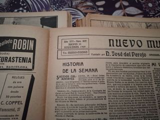 58 revistas Nuevo Mundo (años 1908 y 1909)