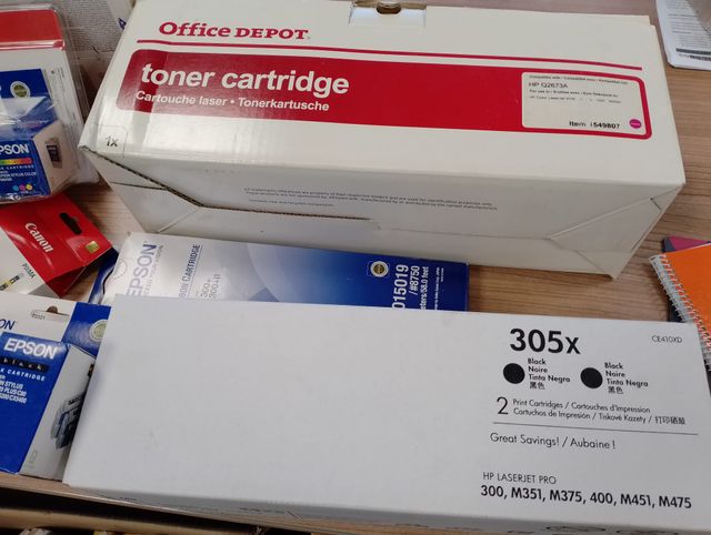 Cartuchos HP, EPSON, CANON