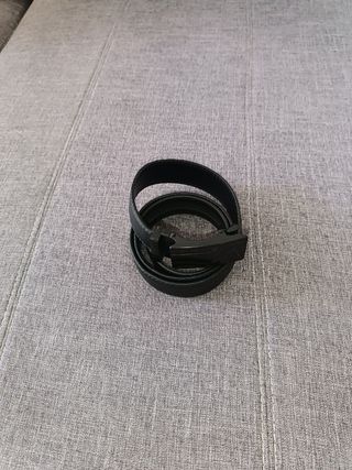Cinturón cuero Pu negro de 110 cm nuevo 