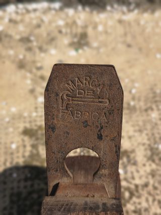 Cepillo carpintero antiguo Marca De Fabrica
