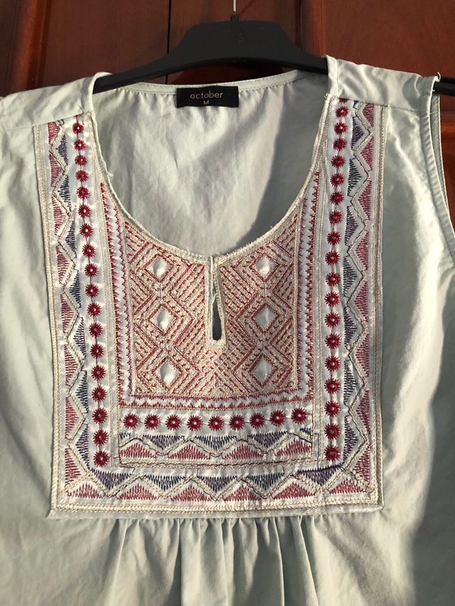 Blusa October bordada - M