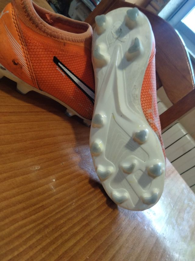 Botas fútbol niño Puma - Naranja