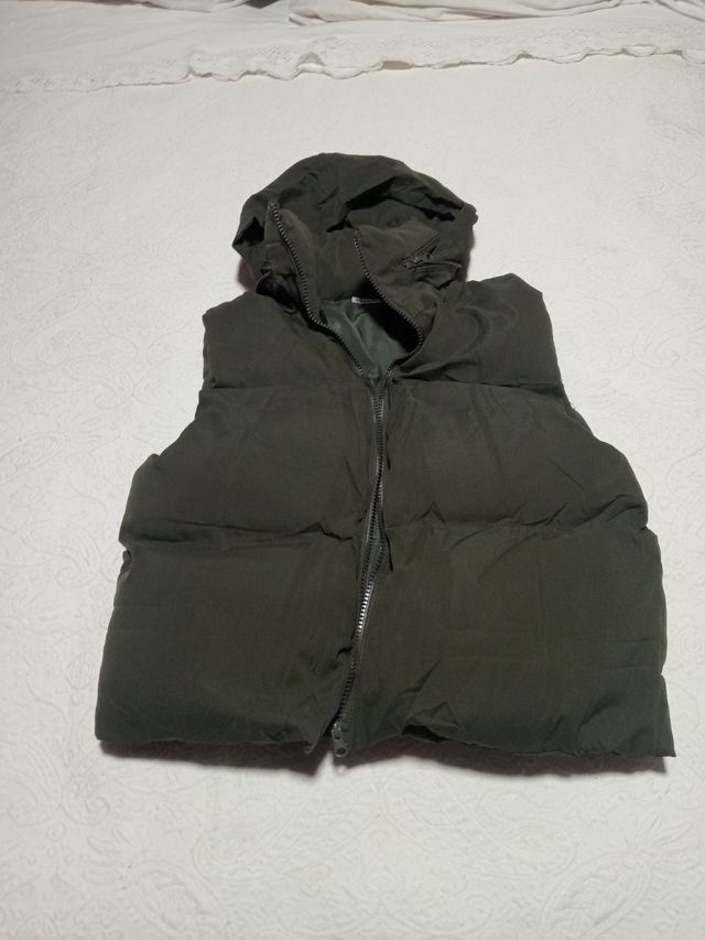 Chaleco acolchado verde oliva XL niño