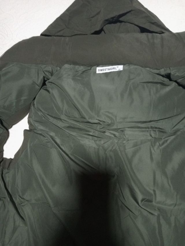 Chaleco acolchado verde oliva XL niño