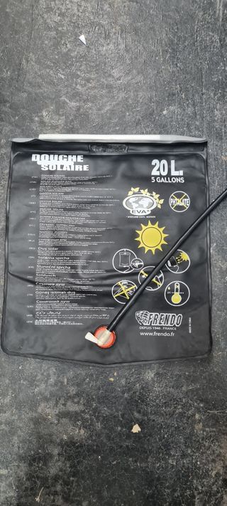 Ducha solar 20L camper + toldo 