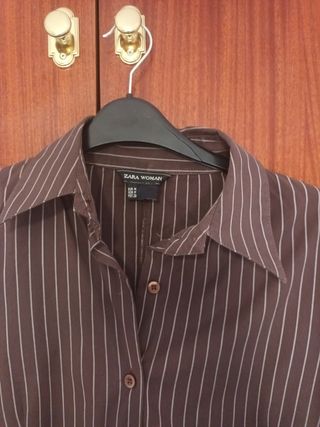 Camisa Zara Woman marrón - M