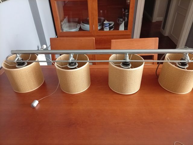 Lampara techo 4 luces | Rattan