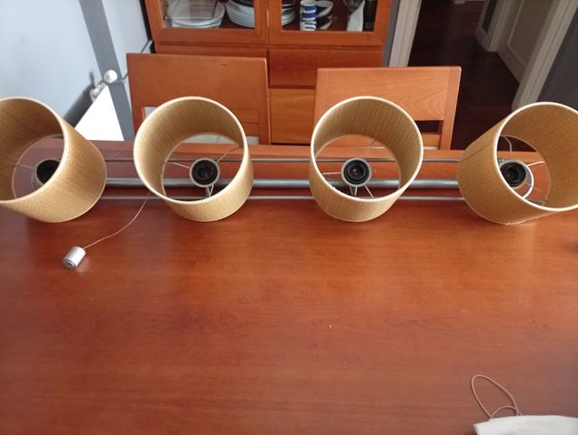 Lampara techo 4 luces | Rattan