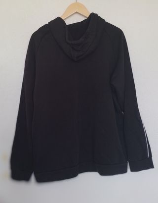 Sudadera Adidas negra c/rayas