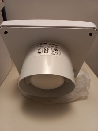 Ventola aspiratore per bagno.Nuova.100 mm.Timer