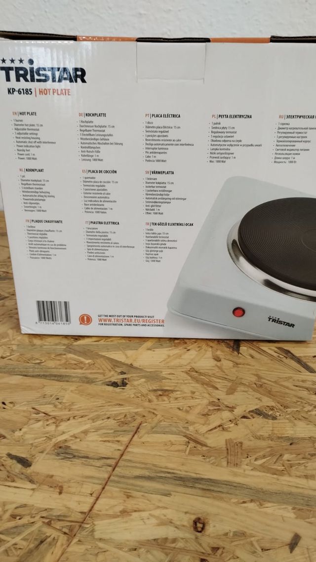 Placa cocción Tristar KP-6185 - 1000W
