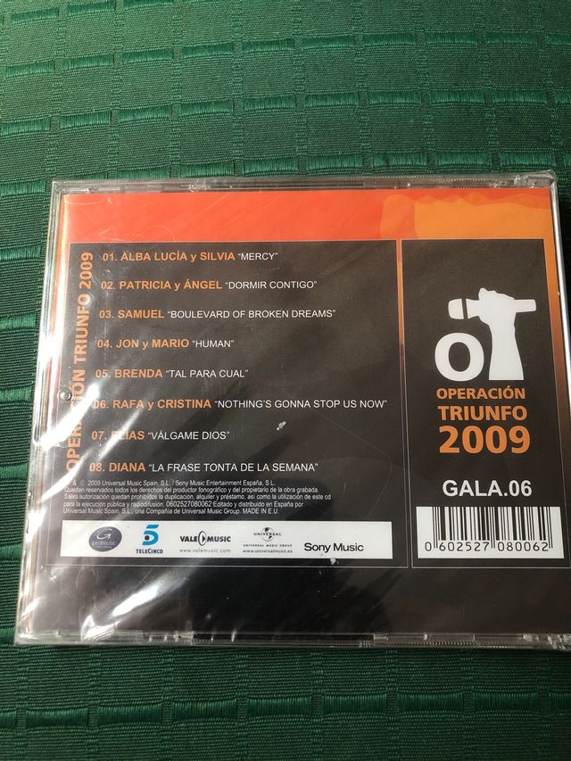 CD Operación Triunfo 2009 Gala 6