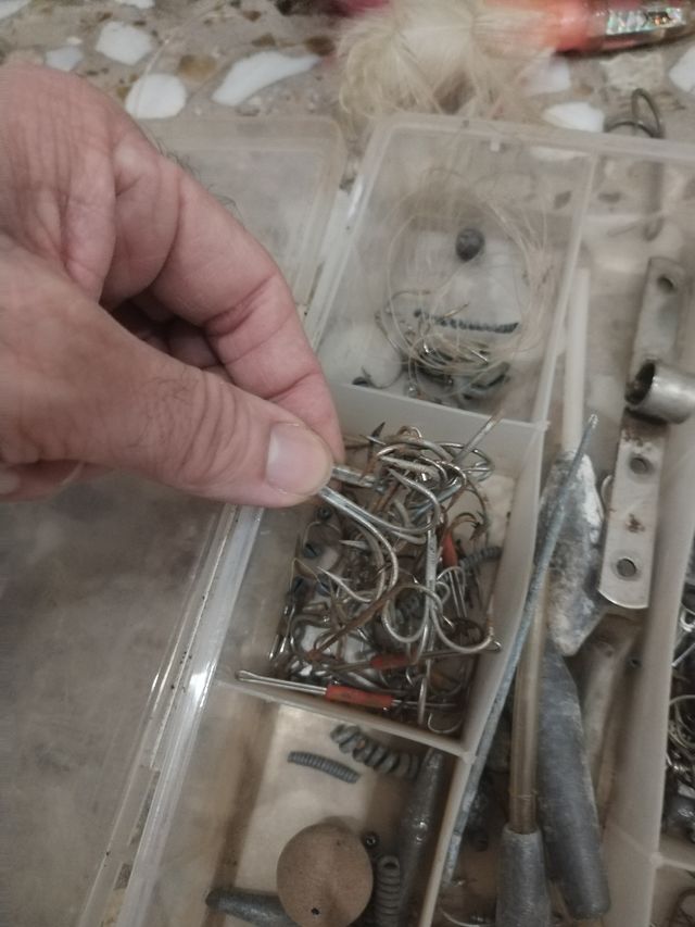 Ami e esca da pesca vintage