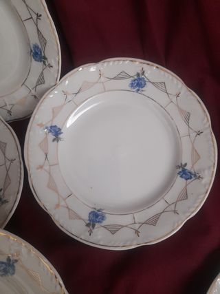 Mantequillera + 5 Platos Santa Clara