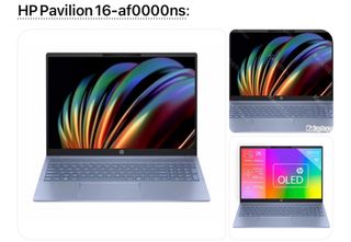 Portátil HP Pavilion 16-af0000ns