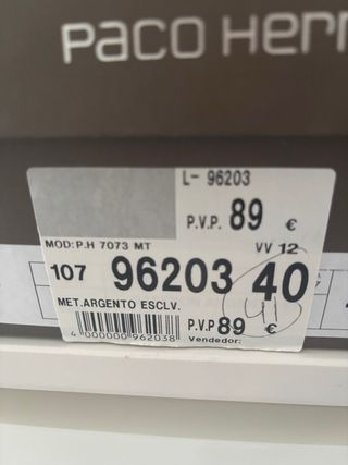 Sandalias Paco Herrero Plata