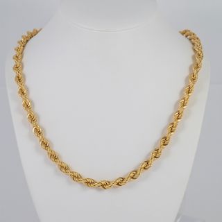 Cadena cordón oro 18k 750 60cm