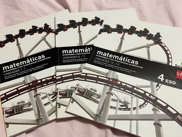 Matemáticas orientadas a las enseñanzas académicas. 4 ESO. Savia. Trimestres