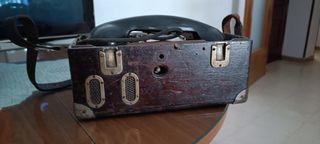 Teléfono antiguo RENFE -  Madera