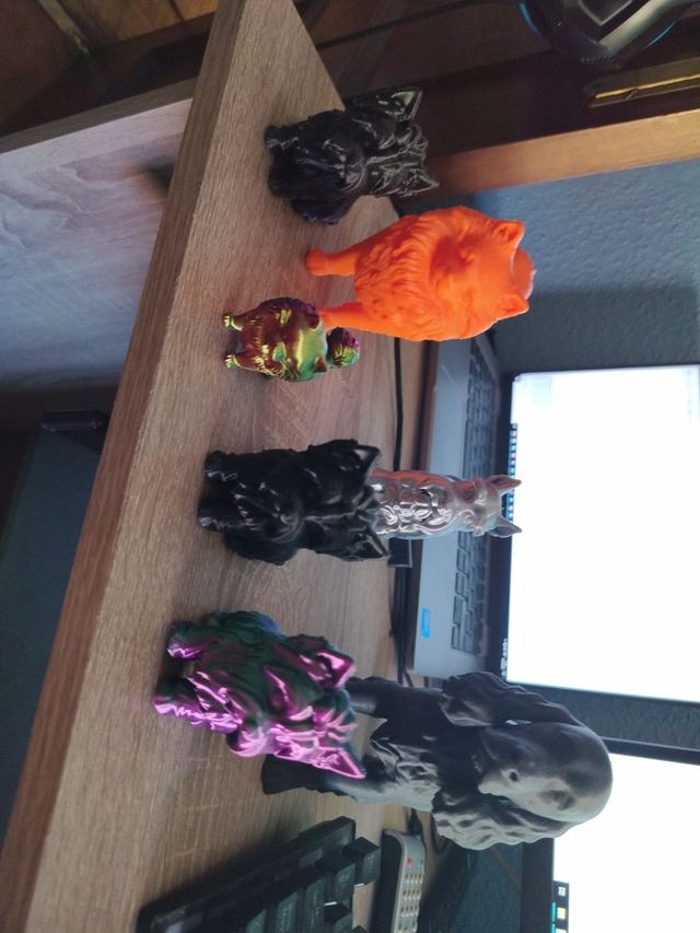 6 Perros 3D Impresos