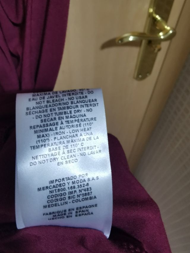 Vestido morado Naf Naf - Talla M