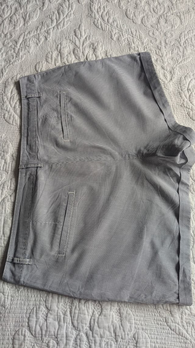 Shorts rayas azul blanco