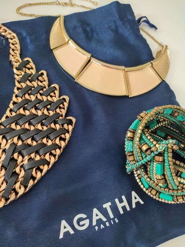 Pack Joyas Doradas y Turquesas