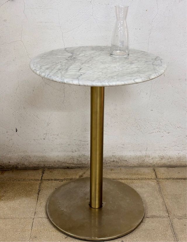 Taburetes piel beige vintage