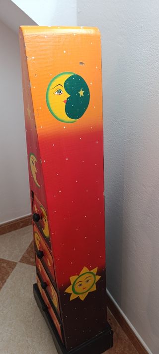 Torre cajonera 4 cajones estilo boho