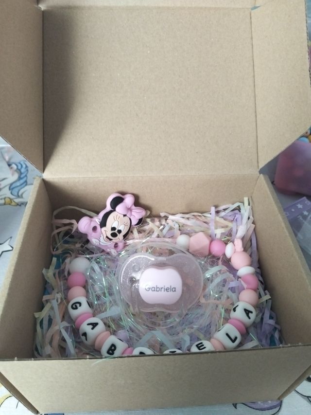 Chupetero y chupete personalizado